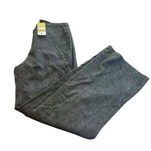 Old Navy Womens 6 Gray Black‎ Dress Pants Wool Rayon Low Waist Trousers Business
